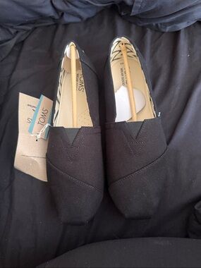 Toms Women Alpargata  Black Recycled Cotton Canvas Slip-On